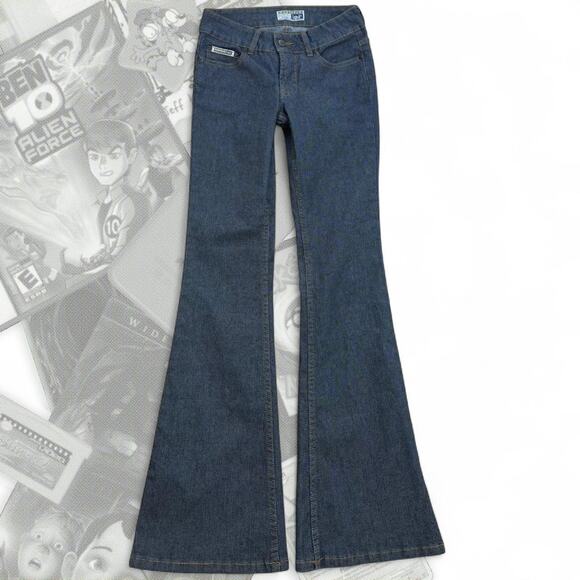 90’s Black & Brown LEI Bootcut Flair Jeans - Picture 1 of 8